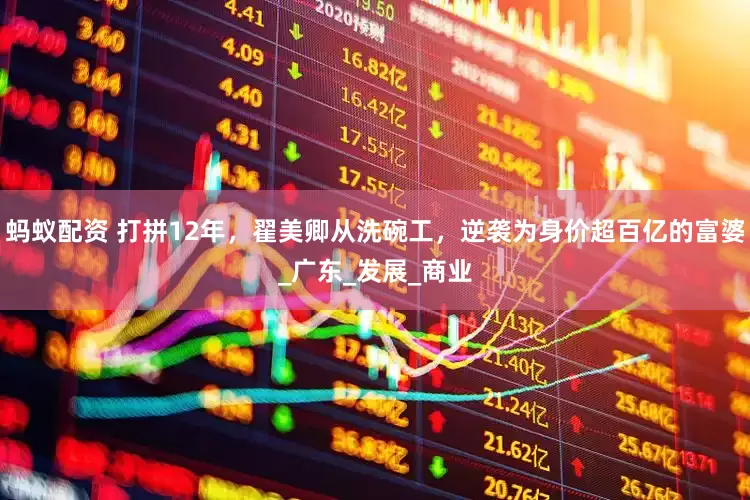 蚂蚁配资 打拼12年，翟美卿从洗碗工，逆袭为身价超百亿的富婆_广东_发展_商业